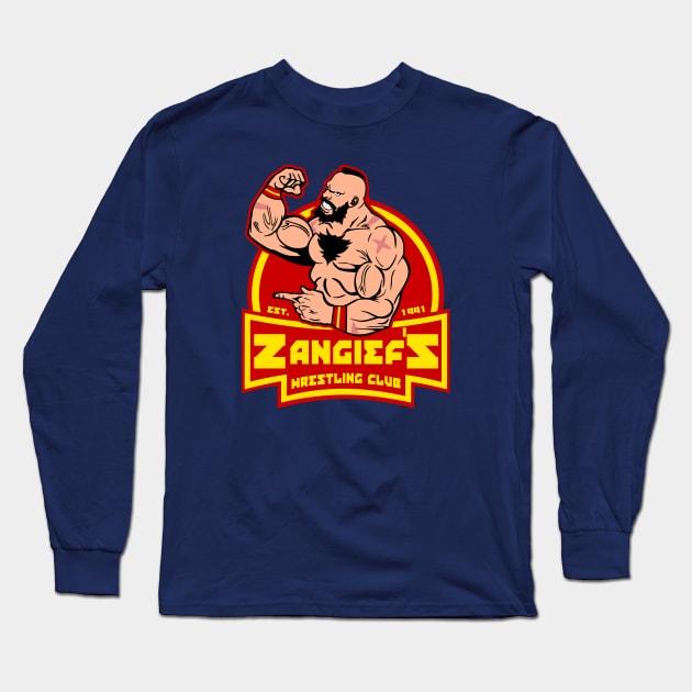 Red Cyclone's Wrestling Club Long Sleeve T-Shirt by carloj1956